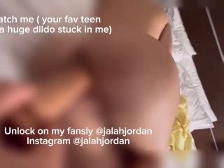 TEEN BLONDE TAKES HUGE DILDO Pornhub