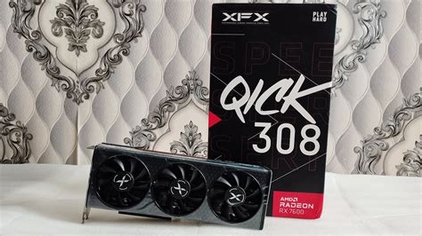 Amd Radeon Rx 7600 8gb Xfx Speedster Qick 308 Unboxing Furmark