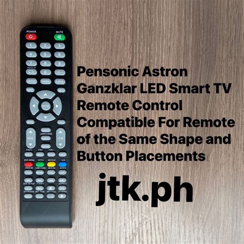 Pensonic Astron Ganzklar Smart Tv Remote Shopee Philippines