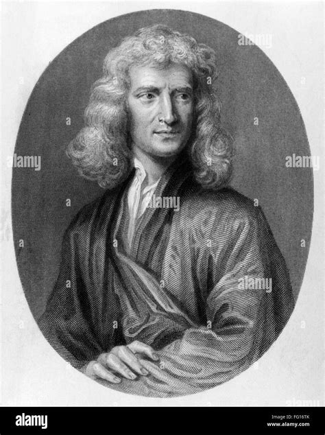 Sir Isaac Newton Nenglish Physiker Und Mathematiker