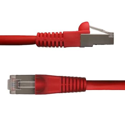 Ntw Ft Cat Snagless Shielded Stp Network Patch Cable Red S