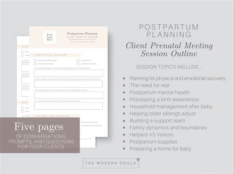 Birth Doula Prenatal Meeting Postpartum Planning Client Prenatal Appointment Session