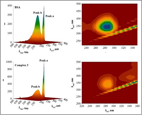 Three‐dimensional And Contour Plot Of The Fluorescence Spectra Of Bsa