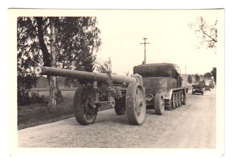 Foto Wehrmacht Halbketten Zugmaschine Mit Gesch Tz Sch Ne Aufnahme