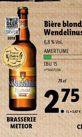 Promo Bi Re Blonde Wendelinus Chez Lidl Icatalogue Fr