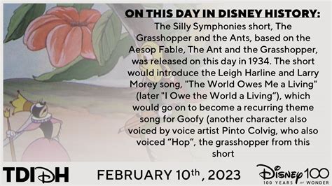 Disney Schedule Archive On Twitter The Grasshopper And The Ants A