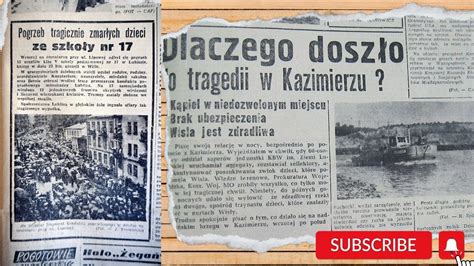 Tragedia nad Wisłą w Kazimierzu Dolnym YouTube