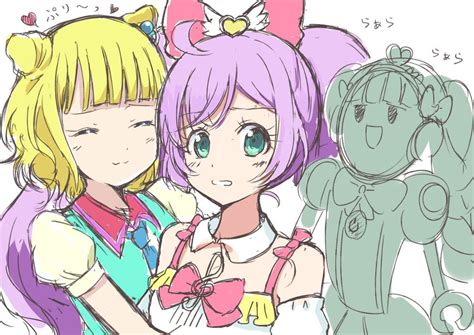 うるらん On Twitter らぁらとみれぃと途中で描くの飽きたファルル プリパラ Pripara