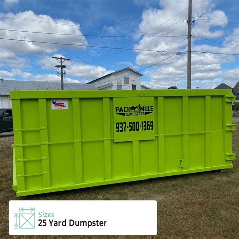 Dumpster Rental Size Options Pack Mule Dumpster Rentals