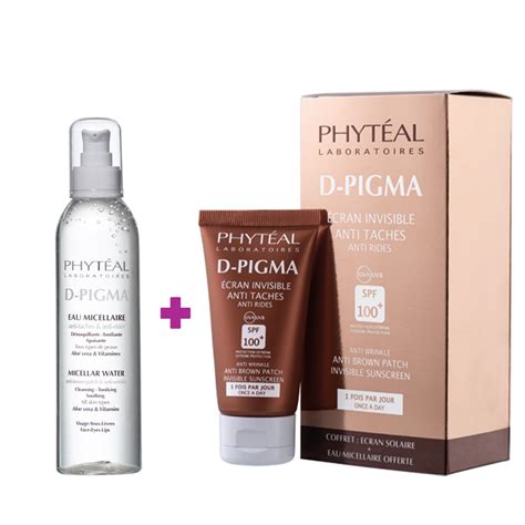 PHYTEAL Dpigma Ecran Invisible SPF100 Dpigma Eau Micellaire à L aloe