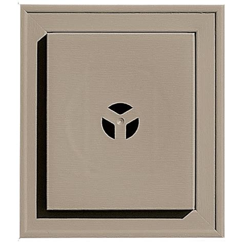 Builders Edge 7 In X 8 In Clay Vinyl Universal Mounting Block At