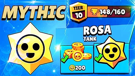 Claim Mythic Starr Drop Rosa Tier Up Win Streak Brawl Stars