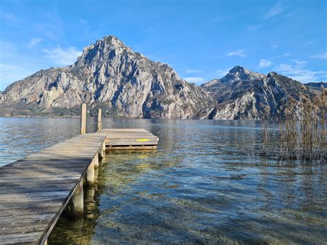 Traunsee Mit Traunstein