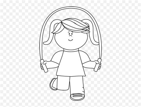 Jump Rope Picture Library Black Jump Rope Clipart Black And White Png