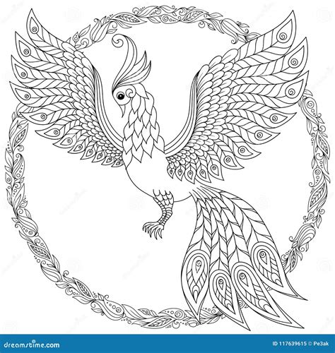 Firebird Coloring Page 176 File Svg Png Dxf Eps Free