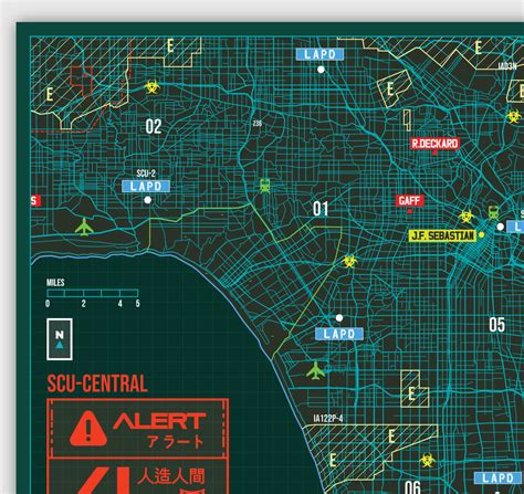 Blade Runner Los Angeles City Map on Behance