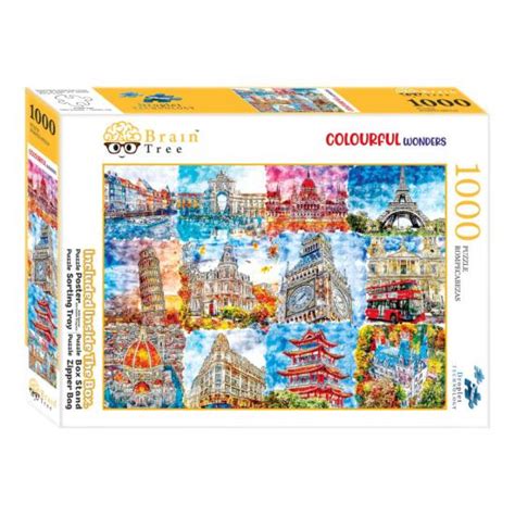 Comprar Puzzle Brain Tree Monumentos Em Cores De Pe As Bt