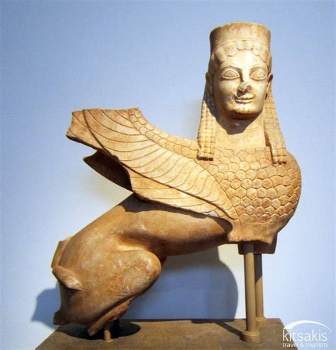 Marble Statue Of A Sphinx Found At Spata Attica Bc National