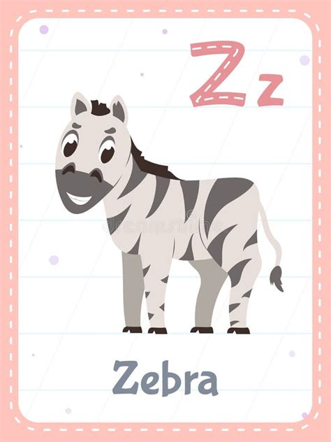 Flashcard Letter Zebra Stock Illustrations 132 Flashcard Letter Zebra