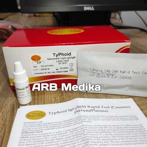 Jual Typhoid Salmonella Typhi Card Igg Igm Sky Test Isi 25 Device Di