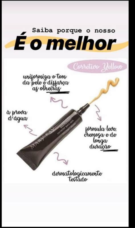 Corretivo Yellow Mary Kay Mary Kay Mary Kay Marketing Mark Kay