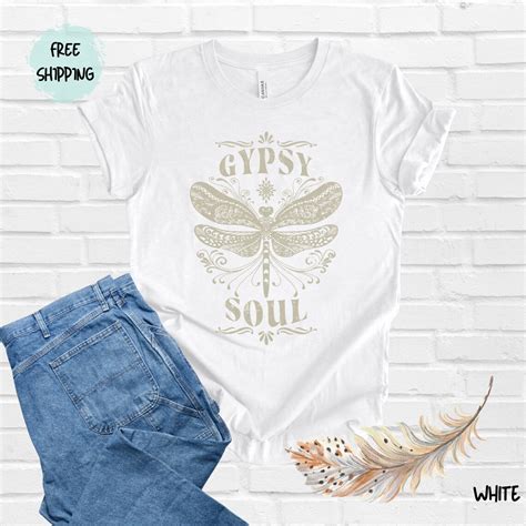 Gypsy Soul Shirt Womans Gypsy Soul Boho T Shirt Gypsy Etsy