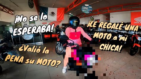 Le Regal Una Moto A Mi Novia Se Cay A La Primera Youtube