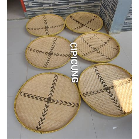 Jual Tampah Anyaman Bambu Cm Jumbo Nampan Tanpa Bambu Jumbo Tampah