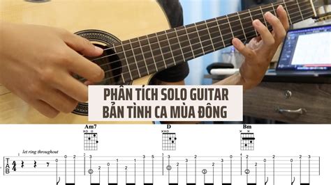 Bản Tình Ca Mùa Đông Phân Tích Guitar Fingerstyle Tab Level ★ Youtube