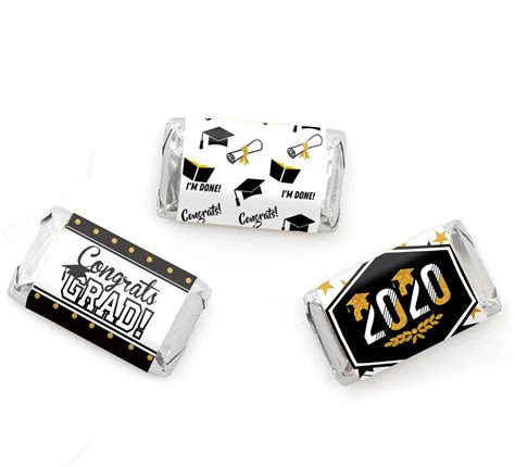 Buy Congrats Grad Class Of 2020 Mini Candy Bar Wrappers Graduation