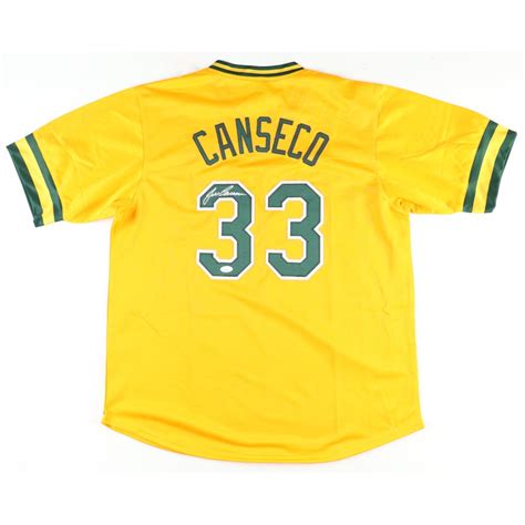 Jose Canseco Signed Jersey Jsa Pia Pristine Auction