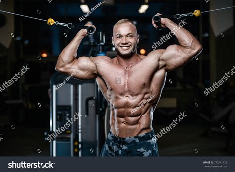 Blonde Brutal Sexy Strong Bodybuilder Athletic Stock Photo Shutterstock