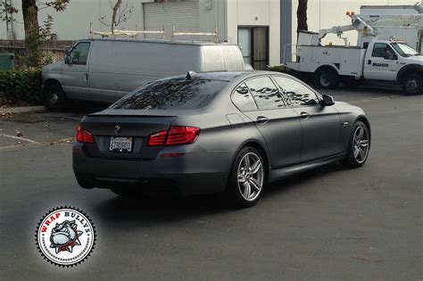 Bmw 550i Wrapped In 3m Dark Gray Wrap Bullys