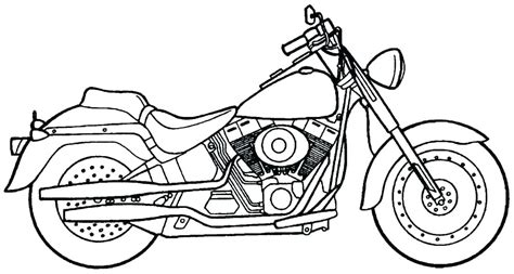 Harley Motorcycle Coloring Pages At Getdrawings Free Download