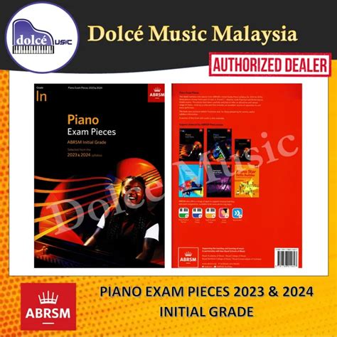 ABRSM Piano Exam Pieces 2023 2024 Initial Grade Lazada