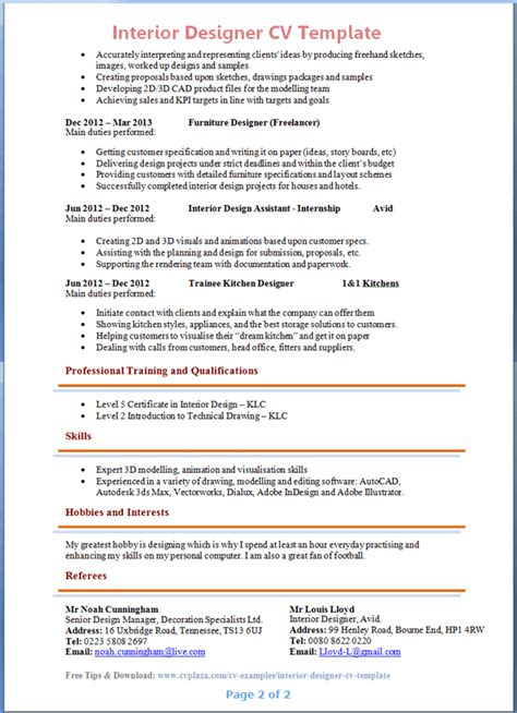 Interior Designer Resume Job Description Cabinets Matttroy