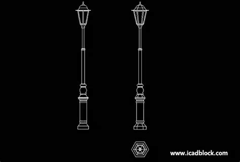 Street Light Cad Block Collection In Dwg Icadblock