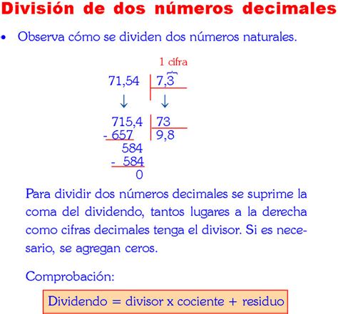 Divisiones Con Decimales Ejercicios