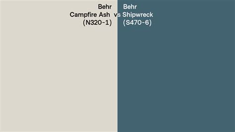 Behr Campfire Ash Vs Shipwreck Side By Side Comparison