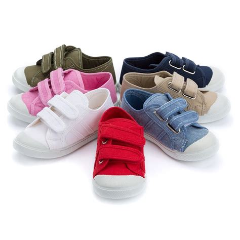 Zapatillas Niños Lona Velcro Para niños y niñas ideales para