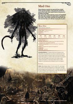 Bloodborne Monster Manual By DM Tuz Part 1 Dnd Monsters Dungeons