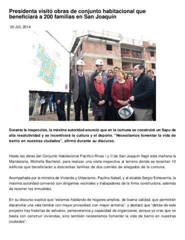 Presidenta Visit Obras De Conjunto Habitacional Que Beneficiar A