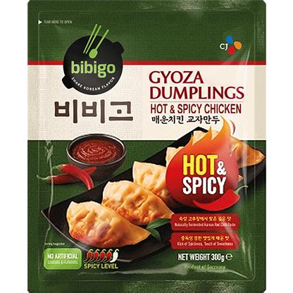 Cj Bibigo Gyoza Dumplings Hot Spicy Chicken G Amazing Oriental