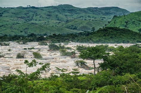 Inga Rapids Of Livingstone Falls At Lower Congo River Stock Photo - Download Image Now - iStock