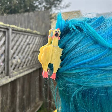 Rubber Chicken Hair Claw World Famous Original