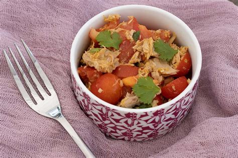 Salade de tomates au thon à la mauricienne Les petits plats de Patchouka