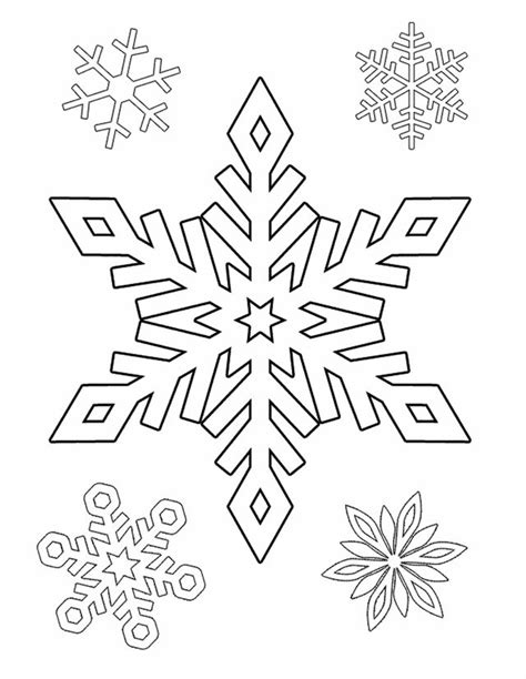 Snowflake Patterns To Trace - Coloring Home