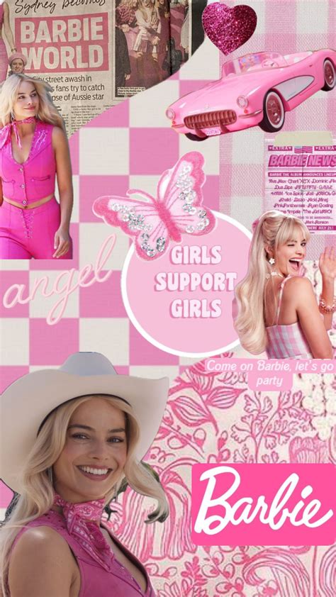 Barbieaesthetic Barbie Barbiecore Collage Aesthetic Moodboard