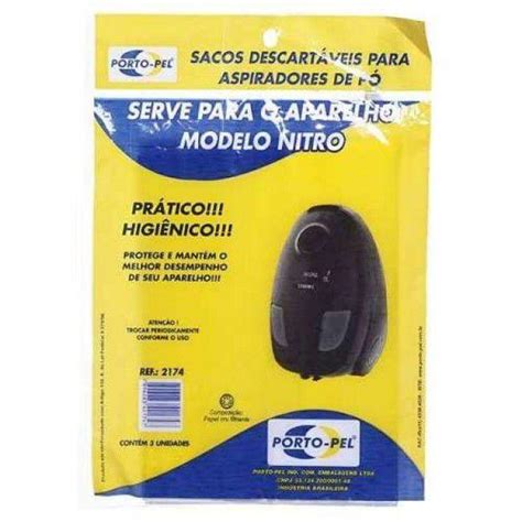 Kit Sacos Descart Vel Para Aspirador De P Arno Nitro Ref