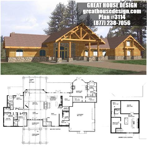 Rustic Mountain Home Floor Plans - floorplans.click